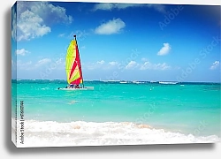 Постер Катамаран в карибском море