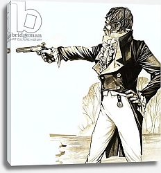 Постер Хук Ричард (дет) A Georgian gentleman duelling with a pistol 2