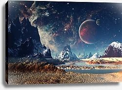 Постер Инопланетный пейзаж