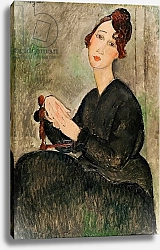 Постер Модильяни Амедео (Amedeo Modigliani) Portrait of Dedie Hayden, 1918
