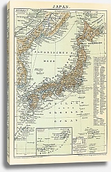 Постер Карта Японии 1