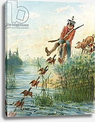 Постер Бишар Альфонс Baron Munchausen catching ducks with bacon fat, c.1886