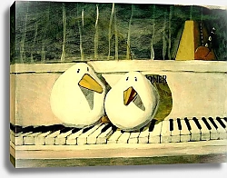 Постер МакГрегор Томас (совр) Piano birds