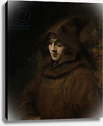 Постер Рембрандт (Rembrandt) Rembrandt's Son Titus in a Monk's Habit, 1660