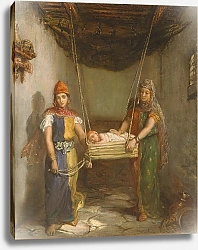 Постер Шассери Теодор Scene in the Jewish Quarter of Constantine