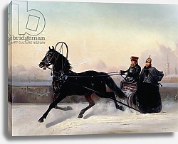 Постер Сверчков Николай Emperor Nicholas I Driving in a Sleigh