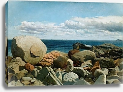 Постер Бредфорд Уильям Coastal Rocks, Nahant; A Sketch