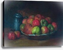 Постер Курбе Гюстав (Gustave Courbet) Натюрморт с яблоками и гранатом