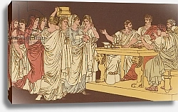Постер Пинелли Бартоломео Roman ladies bringing their ornaments