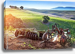 Постер Тоскана, Италия. Сельское хозяйство