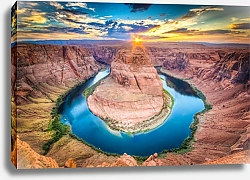 Постер Река Подкова, Колорадо и Гранд-Каньон, Аризона