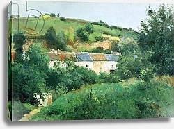 Постер Писсарро Камиль (Camille Pissarro) The Path in the Village, 1875