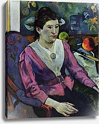 Постер Гоген Поль (Paul Gauguin) Портрет Мари Дерен
