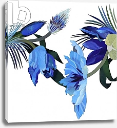 Постер Хируёки Исутзу (совр) Two blue tulips