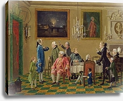 Постер Пэтч Томас British gentlemen at Sir Horace Mann's home in Florence, c.1763-65