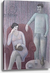 Постер Эдиналл Рут (совр) Couple with Cat, 2008