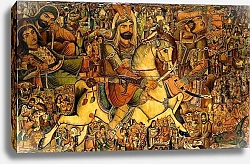 Постер Школа: Персидская 19в. The Battle of Kerbala, 19th century