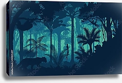 Постер В джунглях с ягуаром