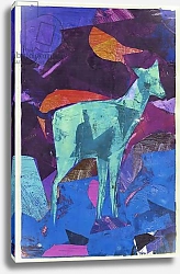 Постер МакКоноши Дэвид (совр) Blue Deer, 2017