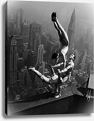 Постер Гимнасты на Нью-Йоркском небоскребе