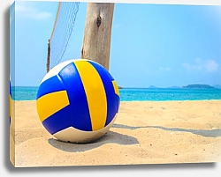 Постер Волейбольный мяч на песке
