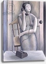 Постер Эдиналл Рут (совр) Woman on Phone, 1995