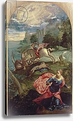 Постер Тинторетто Джакопо St.George and the Dragon