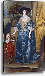 Постер Дик Энтони Queen Henrietta Maria with Sir Jeffrey Hudson, 1633