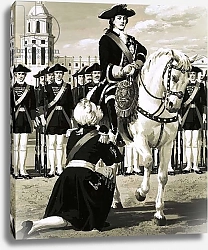 Постер Школа: Английская 20в. Catherine led an army revolt that toppled her husband, Czar Peter