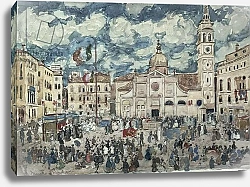 Постер Прендергаст Маурис Campo Santa Maria Formosa, Venice, c.1898