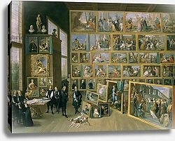 Постер Теньерс Давид Младший The Archduke Leopold Wilhelm in his Picture Gallery in Brussels, 1651