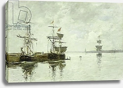 Постер Буден Эжен (Eugene Boudin) Port Scene, c.1880