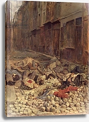 Постер Мейсоньер Эрнест Barricade in the Rue de la Mortellerie, June 1848 1849