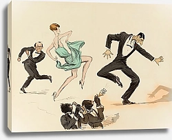 Постер Гурса Жорж Sem, Yola Letellier, Henri Letellier dansant