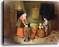 Постер Брекеленкам Квиринг A Kitchen Interior, 17th century