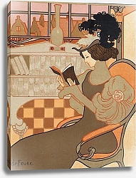 Постер Фёр Джордж Nieuwjaarswens van Octave Uzanne voor het jaar 1897