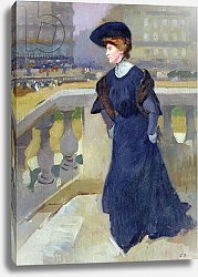 Постер Рену Жюль Madame Renoux on the Steps of the Trinity Church, 1904