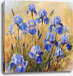 Постер Irises on the meadow