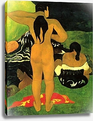 Постер Гоген Поль (Paul Gauguin) Таитянки на побережье
