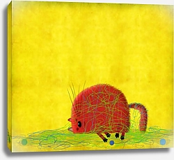 Постер Сикорский Андрей (совр) Кот в нитках