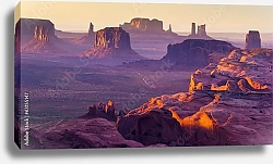 Постер Долина монументов, западный каньона, Америка