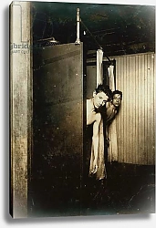 Постер Хайн Льюис (фото) Telegraph boys using shower baths, Postal Tel. Co., Broadway, New York, 1910