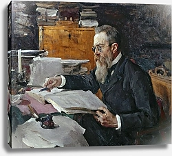 Постер Серов Валентин Portrait of Nikolai Andreyevich Rimsky-Korsakov