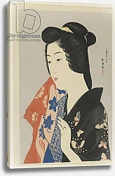 Постер Хасигути Гоё Woman Holding a Towel, Taisho era, October 1920
