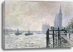 Постер Моне Клод (Claude Monet) Темза под Вестминстером
