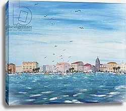 Постер Хаббард-Форд Кэролин Sea Scene with Houses, 1995