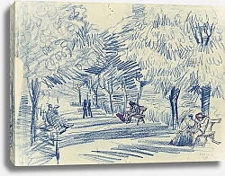 Постер Ван Гог Винсент (Vincent Van Gogh) Авеню в парке, 1888