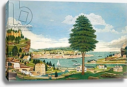 Постер Хьюдж Юрген Composite Harbour Scene with Castle, c.1875