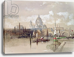 Постер Робертс Давид St. Pauls from the River, 1863