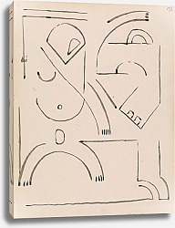 Постер Годье-Бжеска Анри Abstract Figure Composition